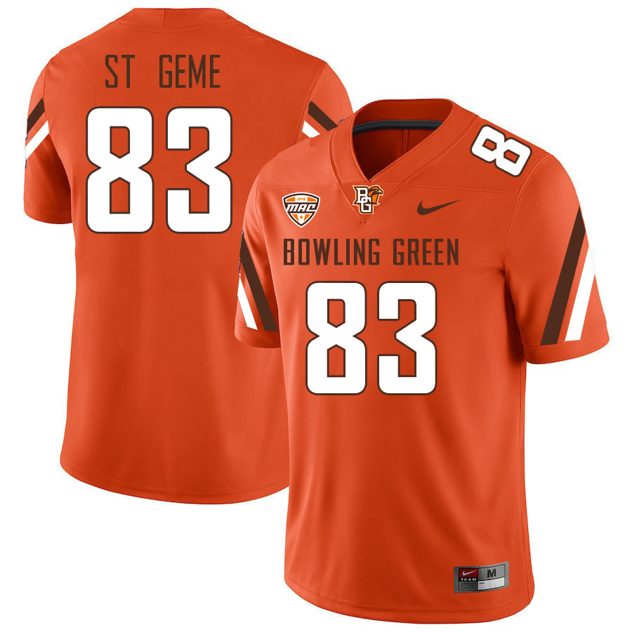 Bowling Green Falcons #83 Pierce St Geme College Football Jerseys Stitched-Orange